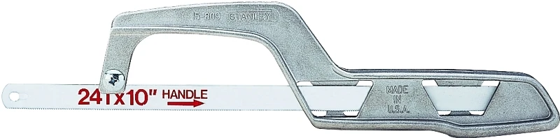 10 Inch Mini Hacksaw With Cast Aluminum Handle And Bi-metal Blade