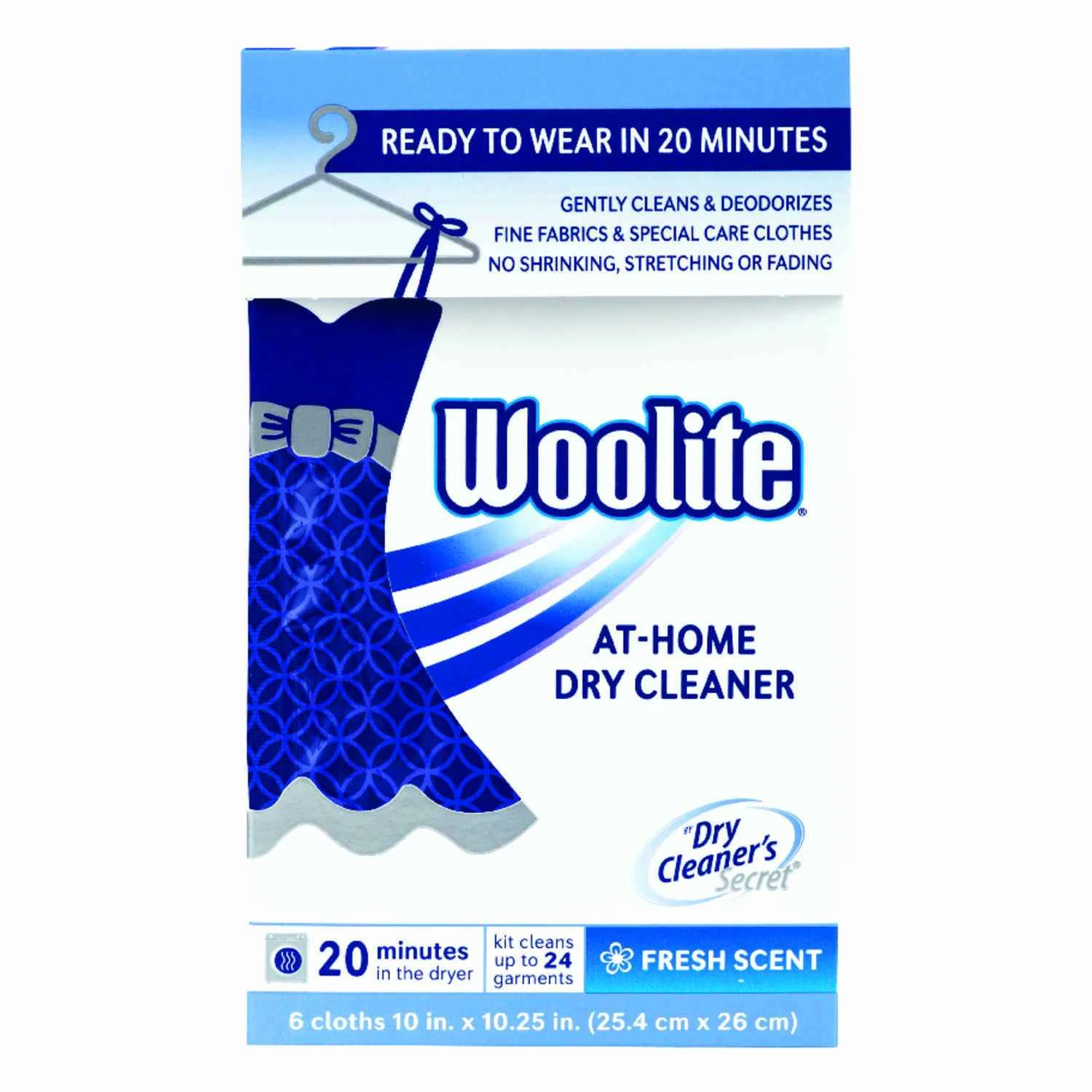 Woolite Fresh Scent Home Dry Cleaner Wipes 6 count 1 pk