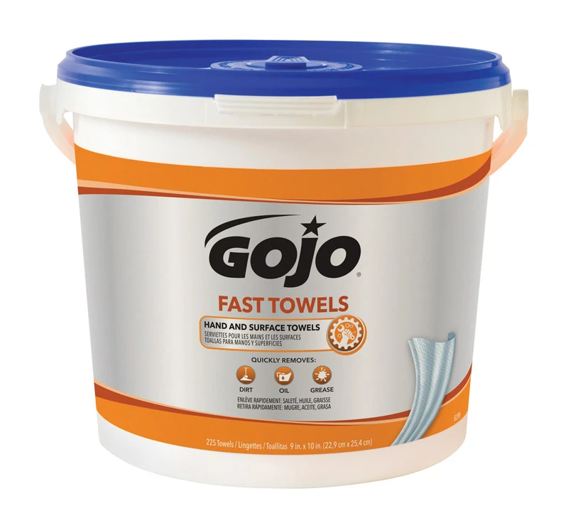 Fast Towels Citrus Scent Hand Wipes, 225 Count Bucket
