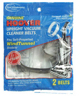 Hoover Vacuum Belt For Fits self-propelled bagged or bagless units 2 pk