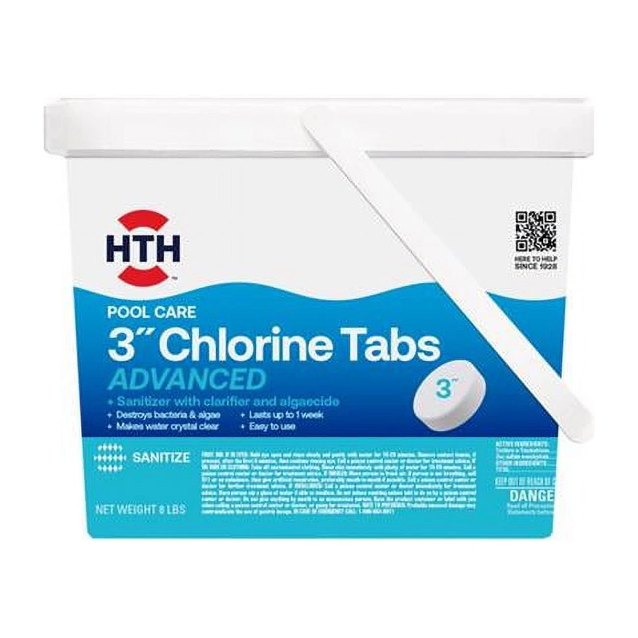 HTH Pool Care 3" Tablet Chlorinating Chemicals 8 lb