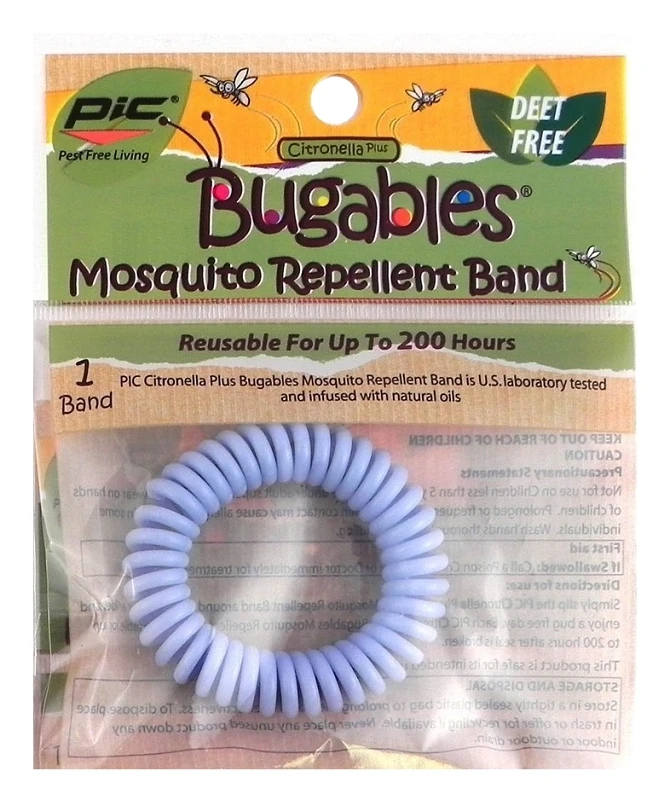 Citronella Mosquito Repellant Coil Wrist Band, Deet Free, Assorted Colors