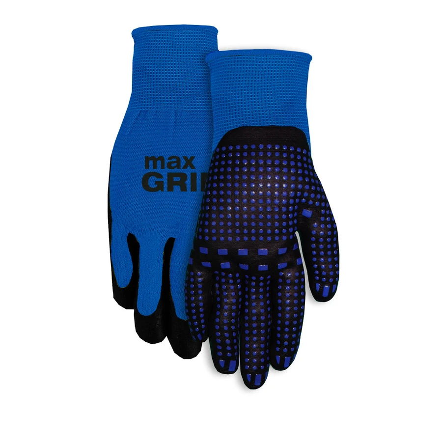 Max Grip Unisex Large/xl Coated Gloves, Blue - Model 94bl-lx-db-6