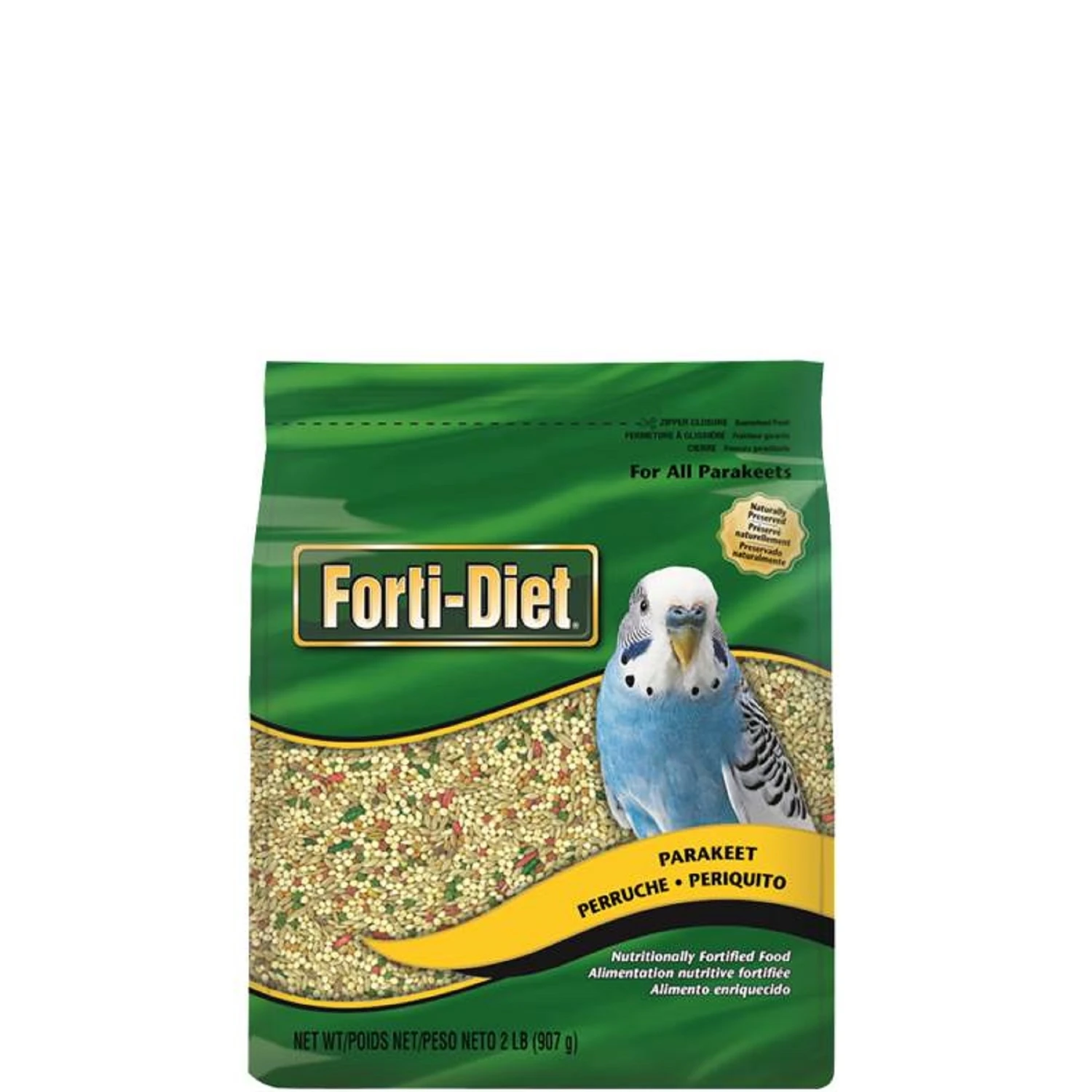 Forti-diet Natural Bird Food 2 Lb - Premium Parakeet Nutrition