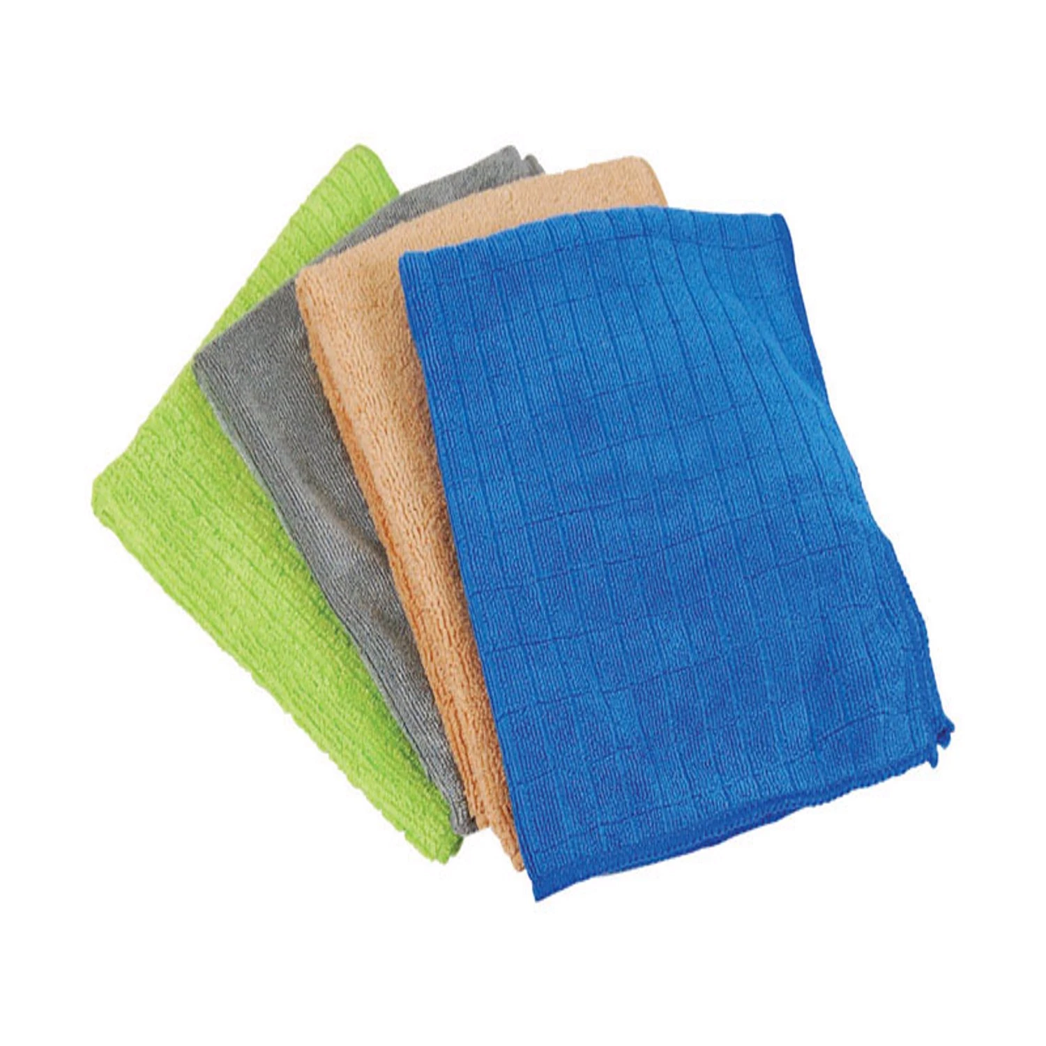 Microfiber Cleaning Cloth, Green, 4-Pk.