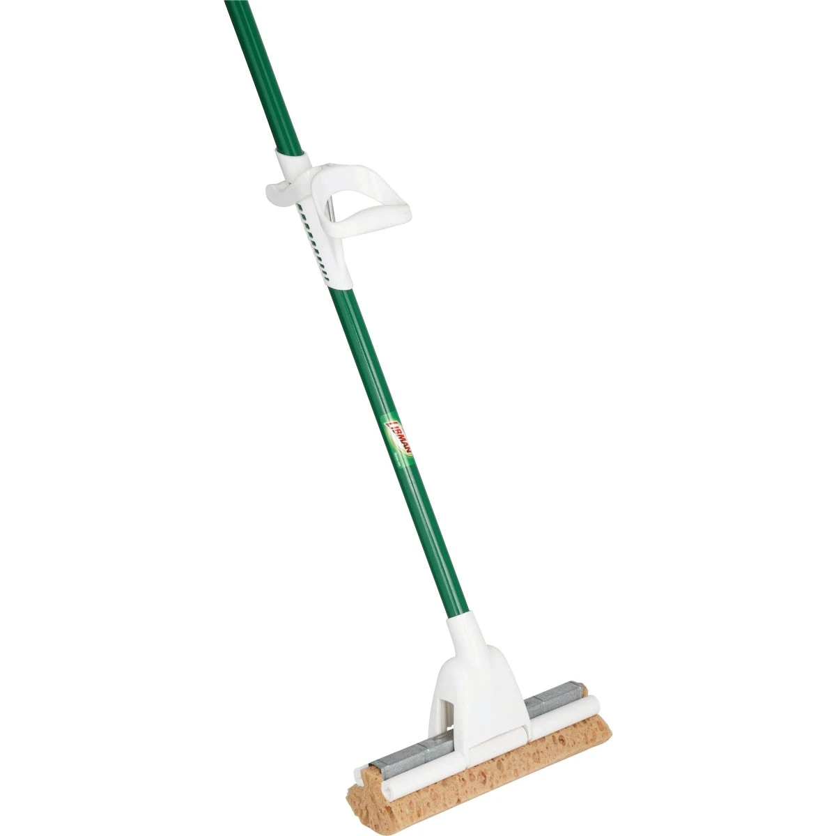 Wood Floor Roller Sponge Mop, 10" Head, 54" Steel Handle, Model 2026