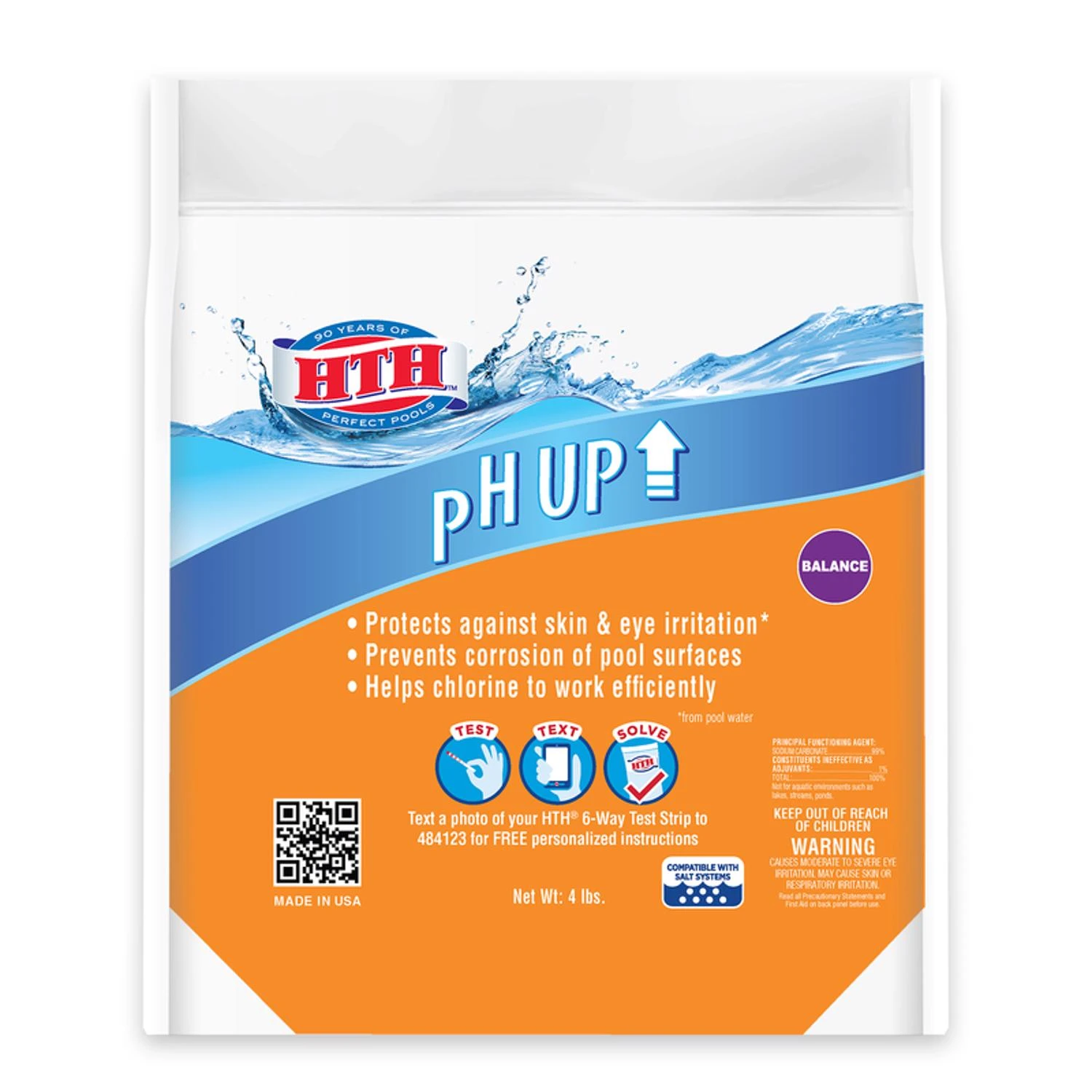 HTH Pool Care Granule pH Plus 4 lb