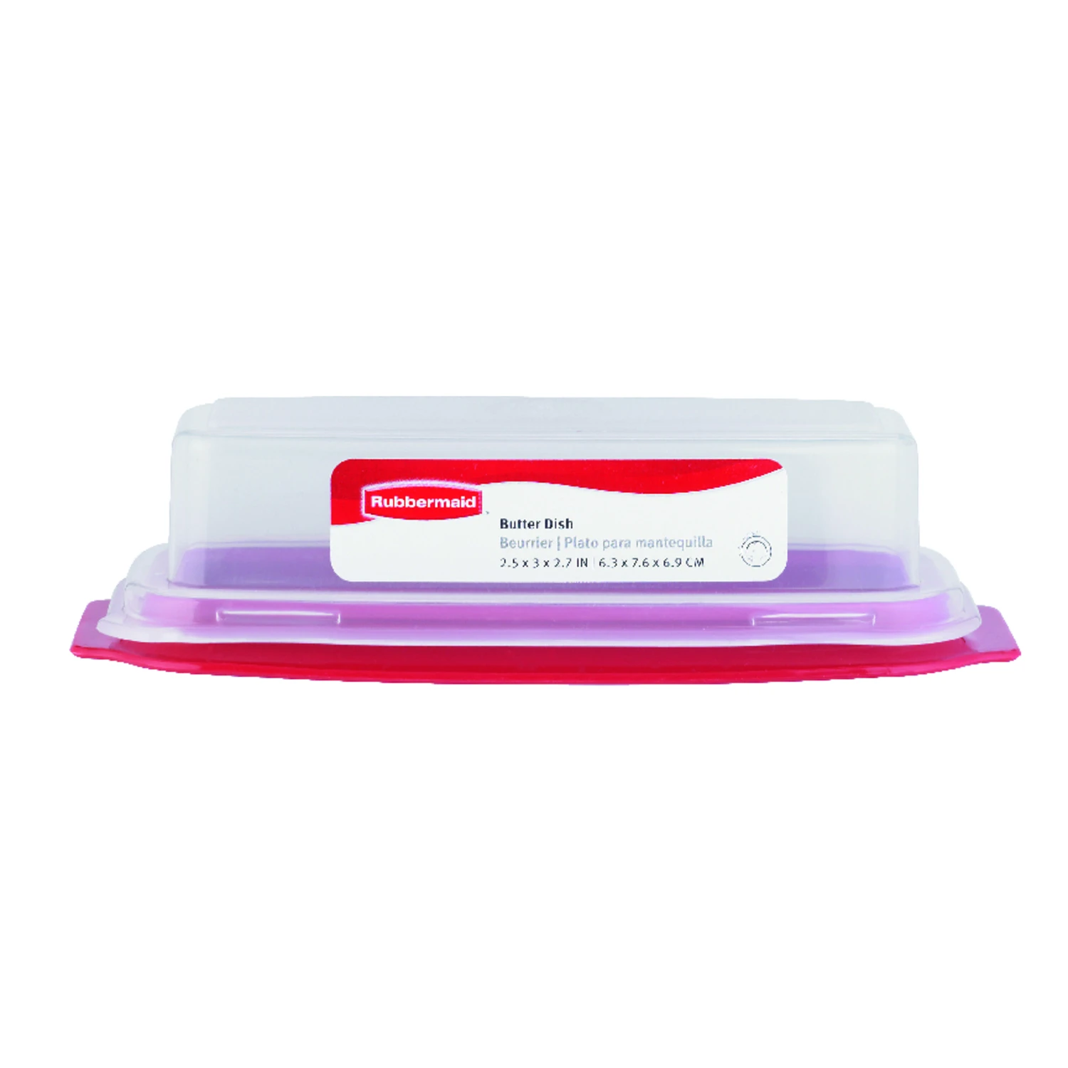 Butter Dish, Racer Red Lid