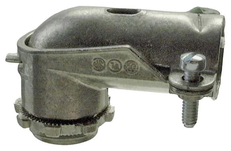 3/8 Inch Clamp 90 Degree Armored Cable And Conduit Connector