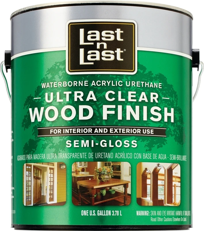 Waterborne Wood Finish Semi-gloss Clear Polycrylic 1 Gallon