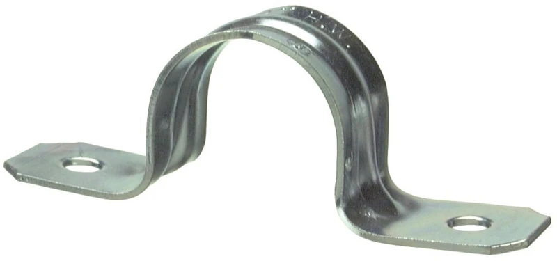 2-Hole Conduit Strap, 20 Gauge Steel , 3/4 In., 10-Pk.