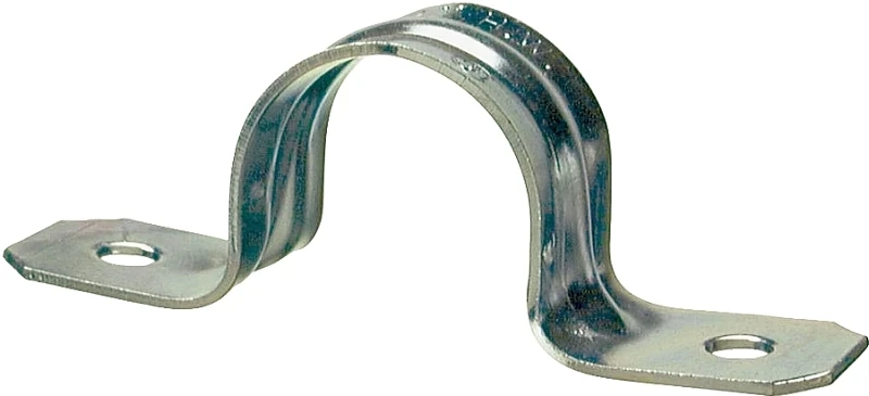 2 Hole Rigid Conduit Snap-On Steel Straps, 1-1/2-In., 2-Pk.