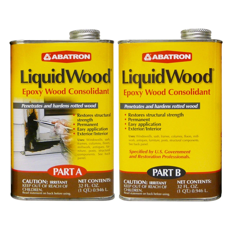 Liquidwood Epoxy Wood Consolidant Kit - 2 Quarts (part A & B)
