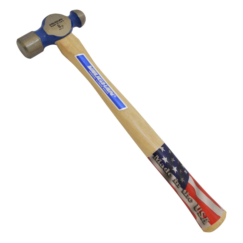 8 Oz. Steel Ball Peen Hammer With 11.75" Hickory Handle