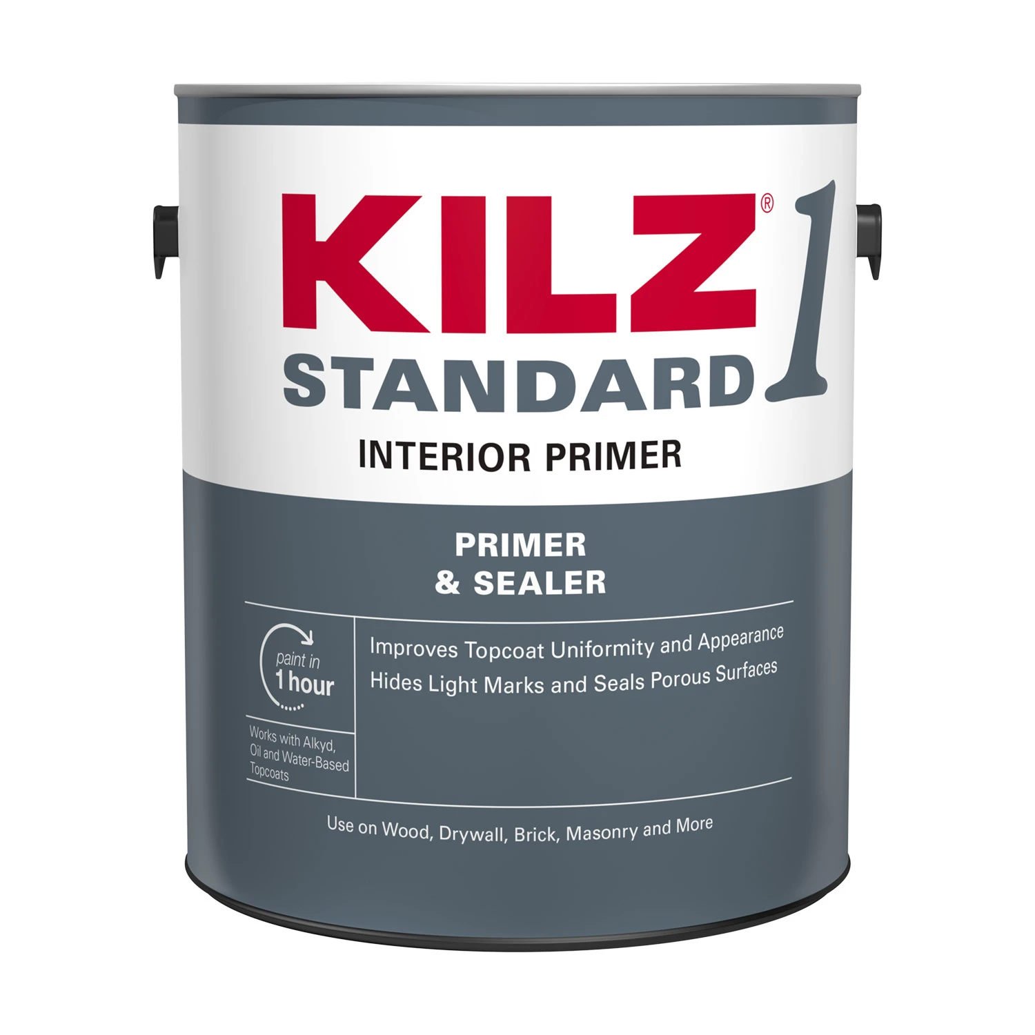 1 Standard White Flat Water-based Acrylic Primer And Sealer 1 Gallon
