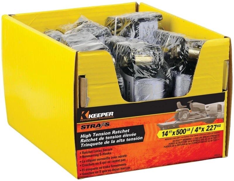 Ratchet Tie Down, 1 In. x 14 Ft.