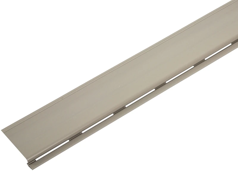 7 In. W X 48 In. L Clay Plastic Gutter Cover For Standard Gutters