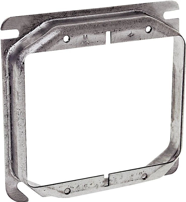 4 Inch Square Electrical Box Cover Plate, Single Piece, Durable Metal Construction