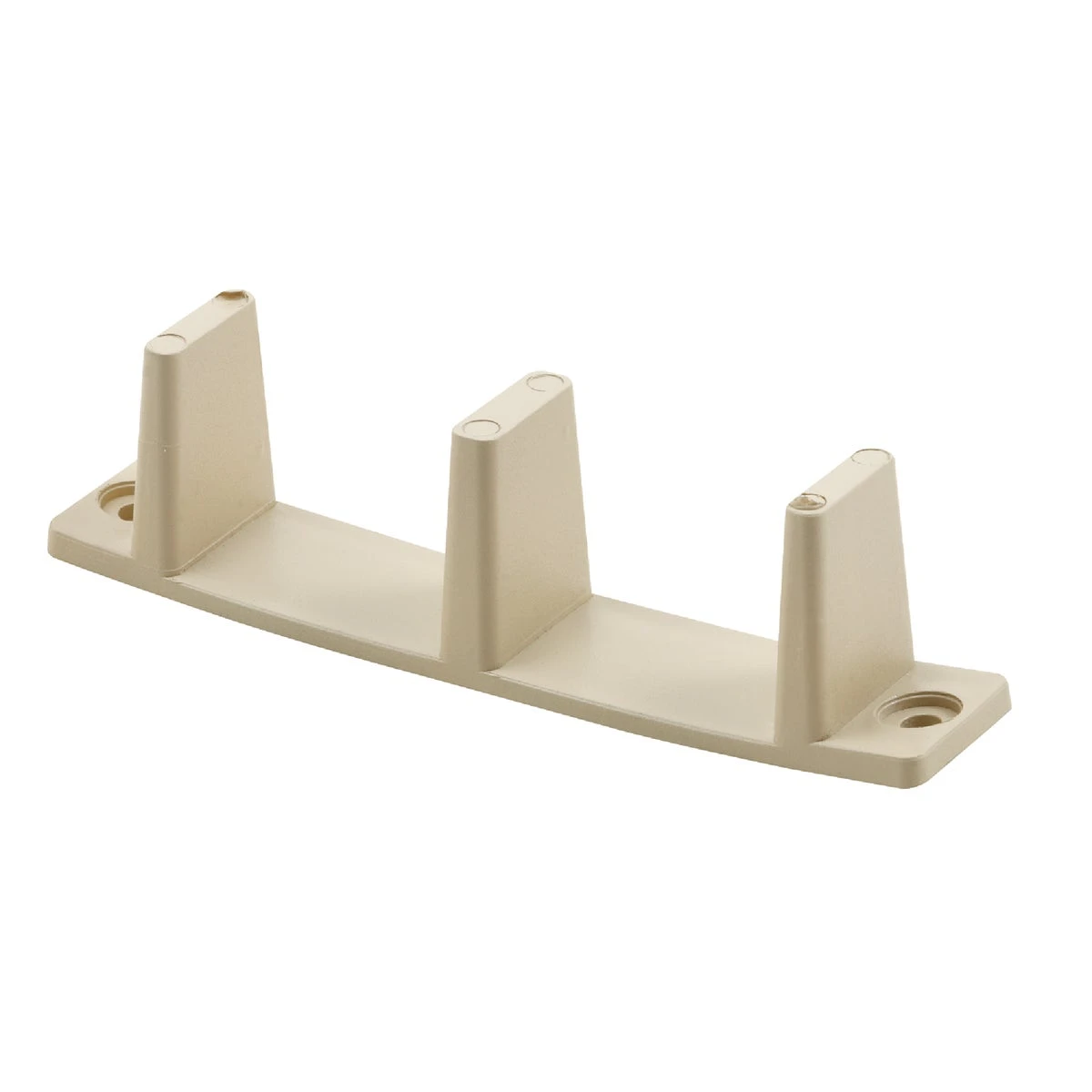 Bypass Sliding Closet Door Guides, 1-3/8-In, Plastic, Tan, Non-Adjustable