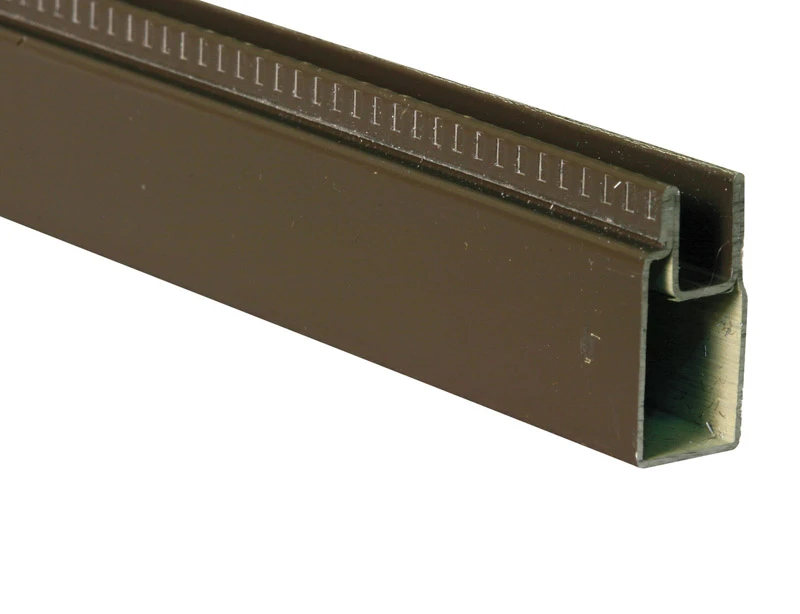Aluminum Window Frame, Bronze Finish, 3/8 x 25/32 x 94 In.