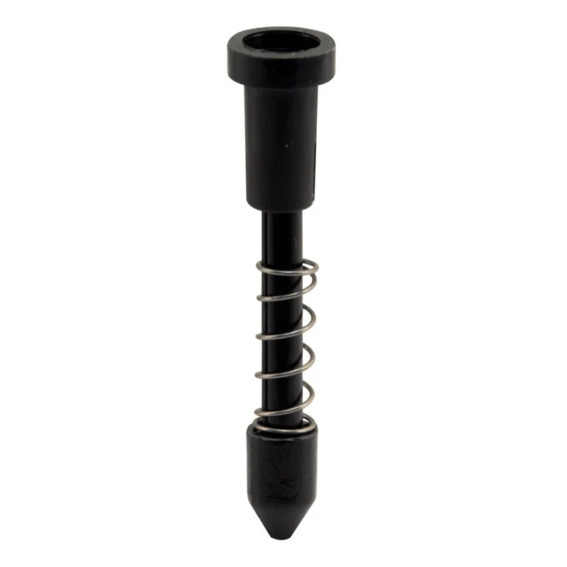 Window Screen Plunger Latches, 3/4 x 3/8 or 7/16 In., Black, 25-Pk.