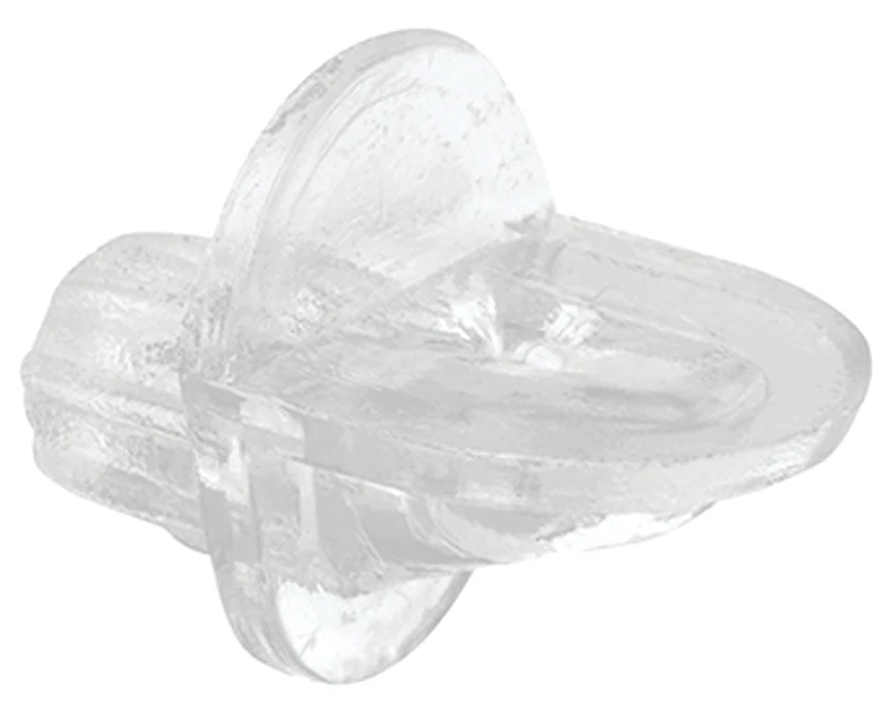 5-Lb. Shelf Support Pegs, Clear Plastic, 1/4 In., 8-Pk.