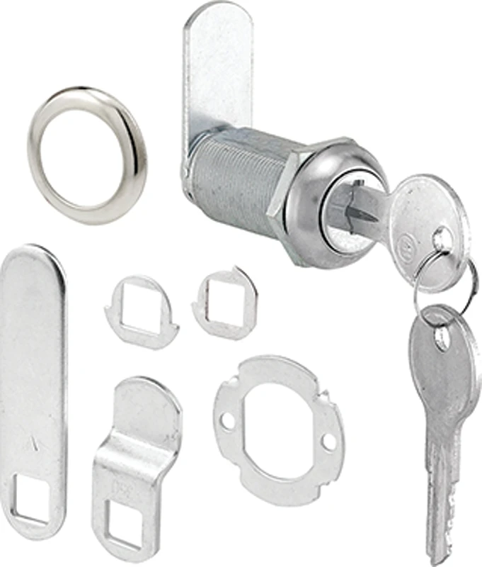 1 and 3/8 Inch Chrome Finish Drawer and Cabinet Lock