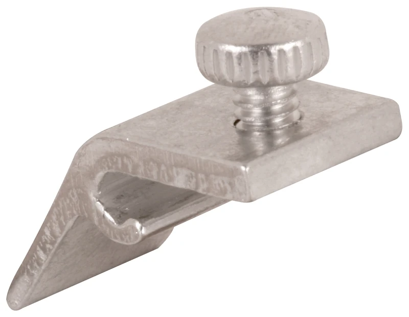 Prime-Line Mill Aluminum Storm Door Panel Clip For 1/2 inch 8 pk Prime-Line Mill Aluminum Storm Door Panel Clip For 1/2 inch 8 pk
