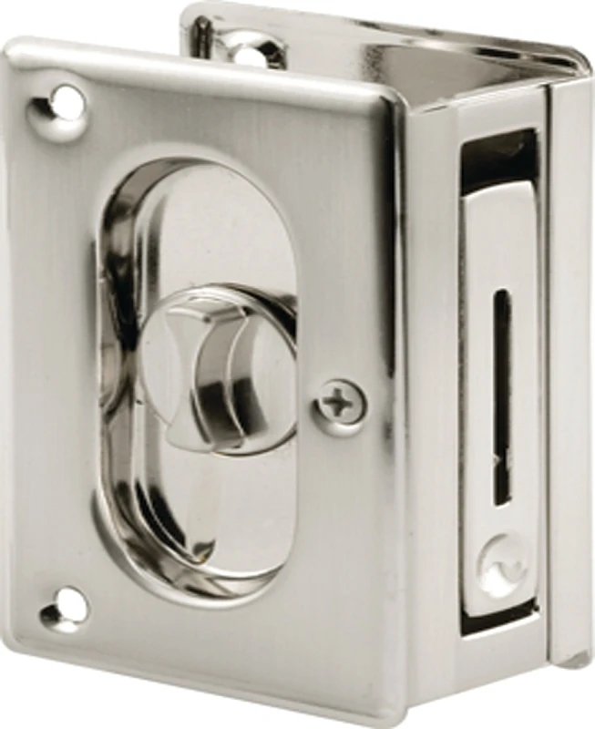 3-3/4 Satin Nickel Pocket Door Privacy Lock N 7367