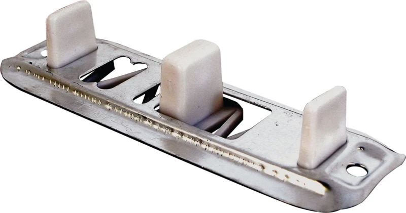 Closet Door Floor Guide, Stamped Steel, Adjustable, 2-Pk.