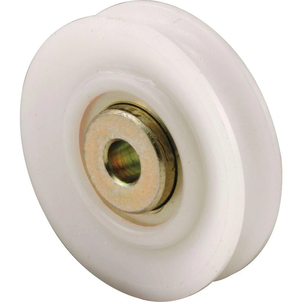 Patio Door Nylon Roller, Steel Ball Bearings, 1-11/16 In. Diam., 7/16 In. Wide, 2-Pk.