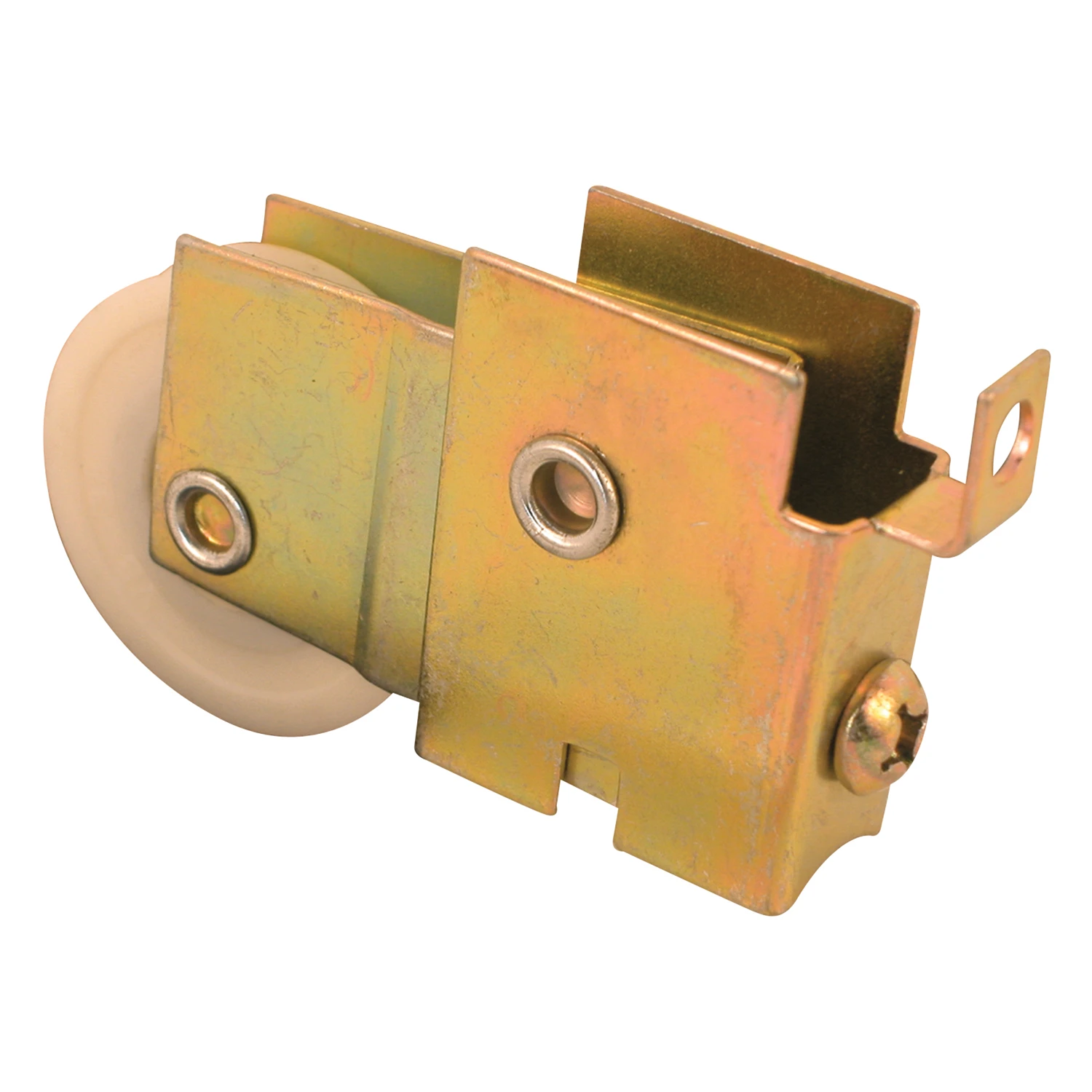 Nylon Ball Bearing Roller, F-Tab Style, Adjustable, Single 1-1/2 In.