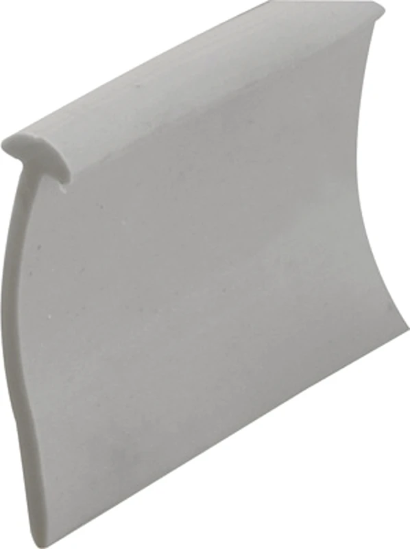 Shower Door Bottom Sweep Black Vinyl Strip 5/32 Inch Half Round Tee Insert Shape 1 by 36 Inch