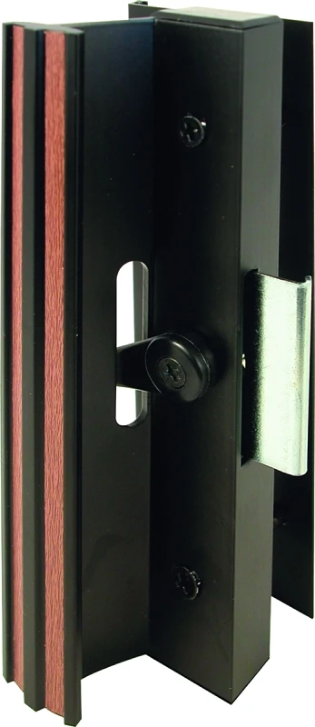 Black Surface Mounted Clamp Sliding Patio Door Handle Set, Model C 1006