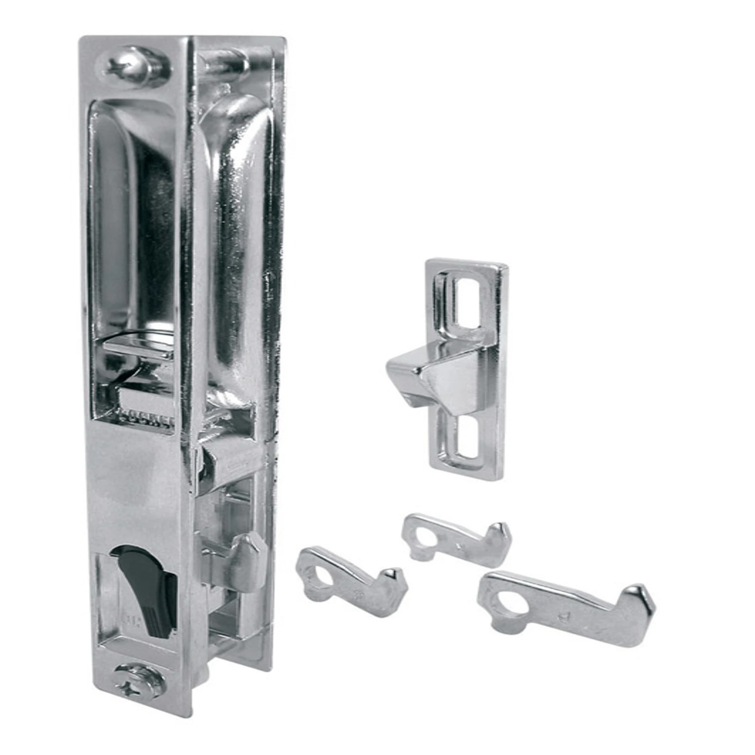 Chrome Steel Flush Mount Sliding Patio Door Handle Set C 1045
