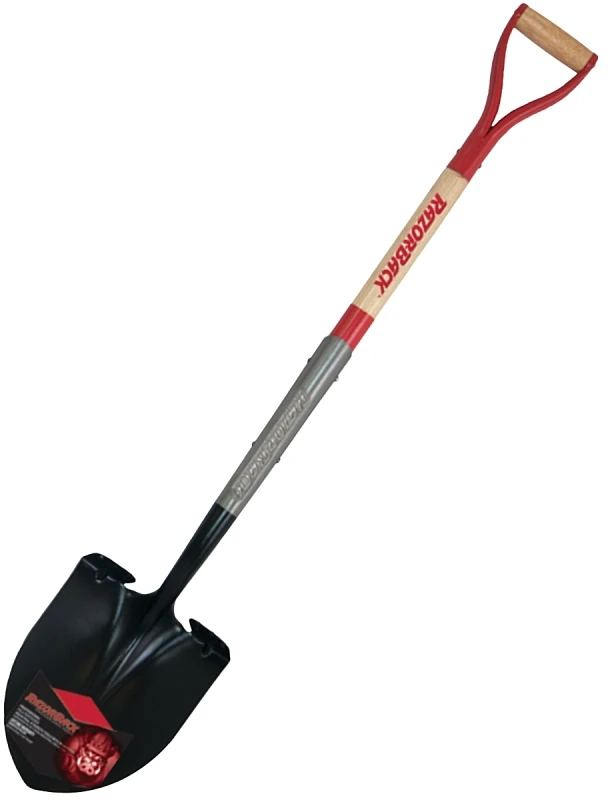 Round Point Shovel With D-handle, Supersocket And Powerstep Features