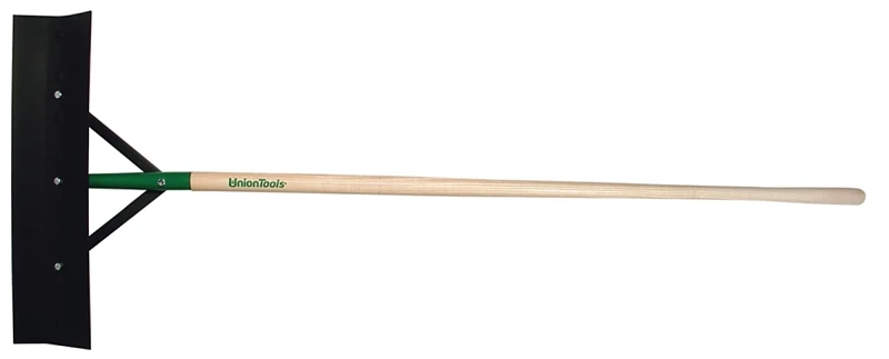 24 Inch Reversible Barn Floor Scraper With Wood Handle