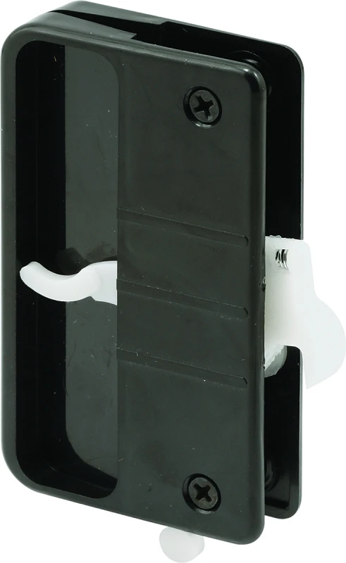 A 108 Black Plastic Screen Door Handle Set With Security Lock