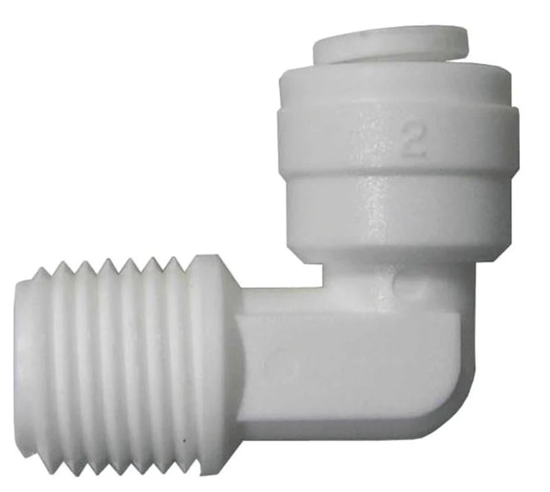 PEX Quick Connect Pipe Elbow, 3/8 Inch by 3/8 Inch Male Pipe Thread