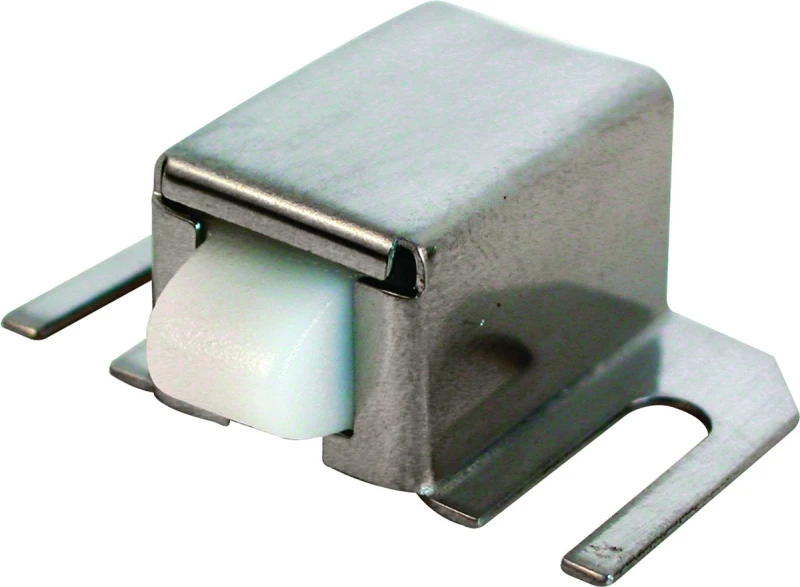 Adjustable Stainless Steel Shower Door Catch With Nylon Tip, 1/2 X 1-5/16 In.