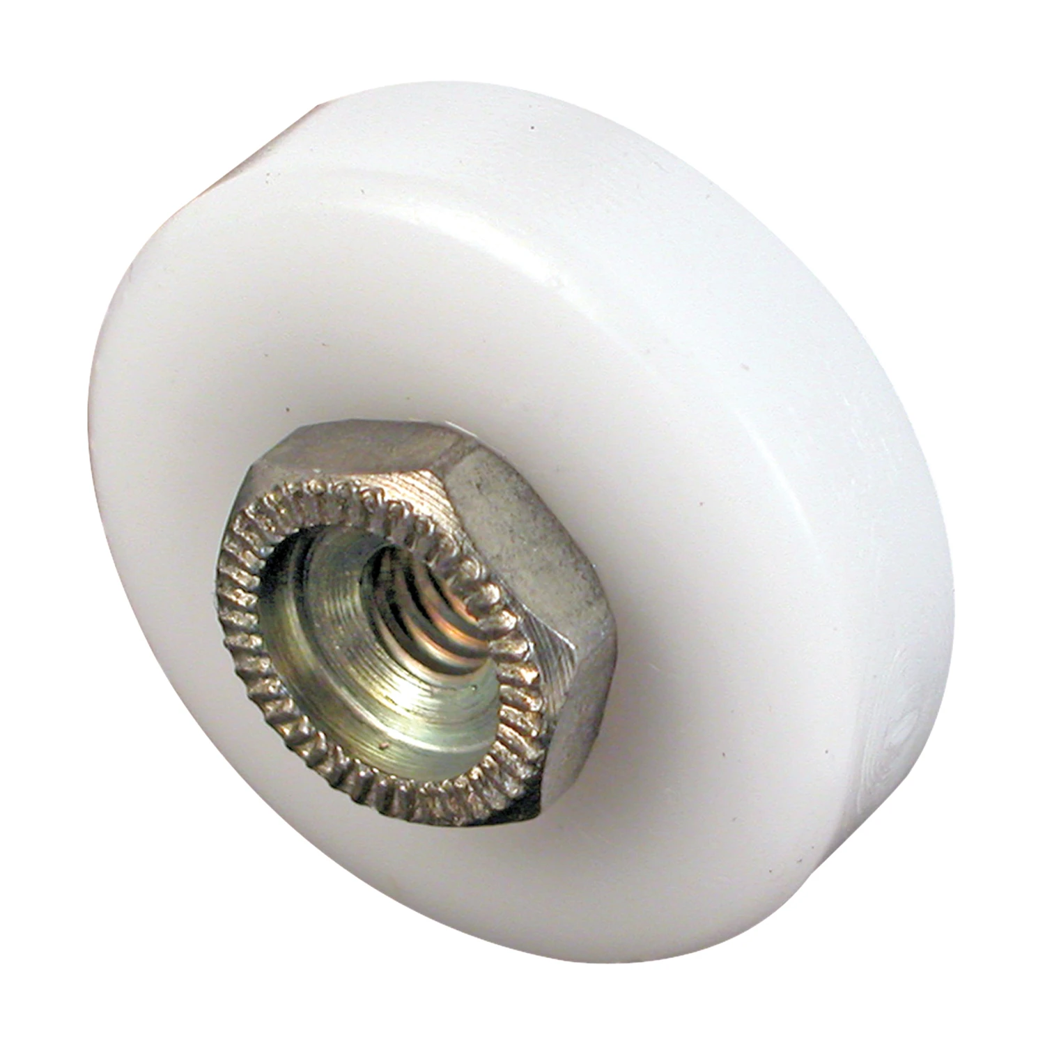 Flat Roller Ball Bearing Tub Enclosure, Threaded Hex Hub, 7/8 In., 2-Pk.