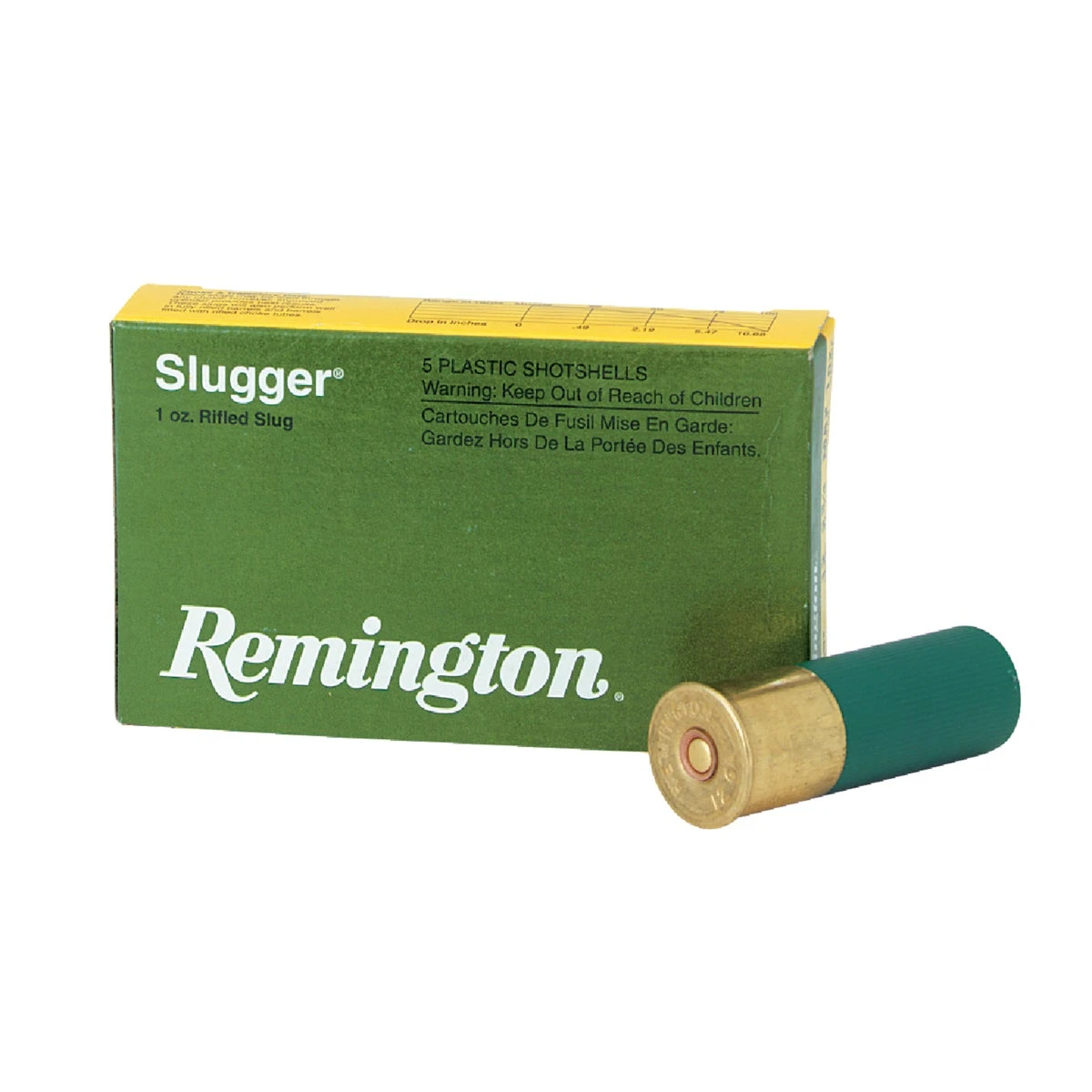 Slugger 12 Gauge 2-3/4 Inch 1 Ounce Slug Ammunition - 5 Rounds