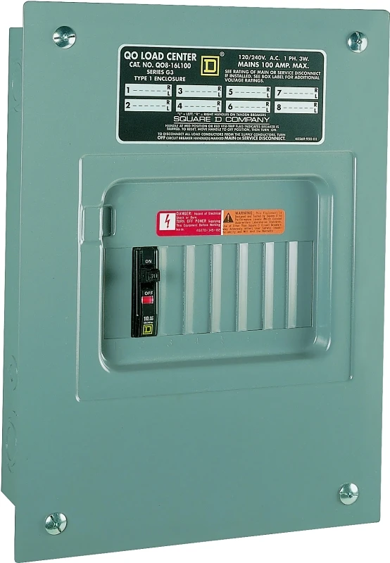 Qo 100a 8-space 16-circuit Indoor Main Lug Load Center