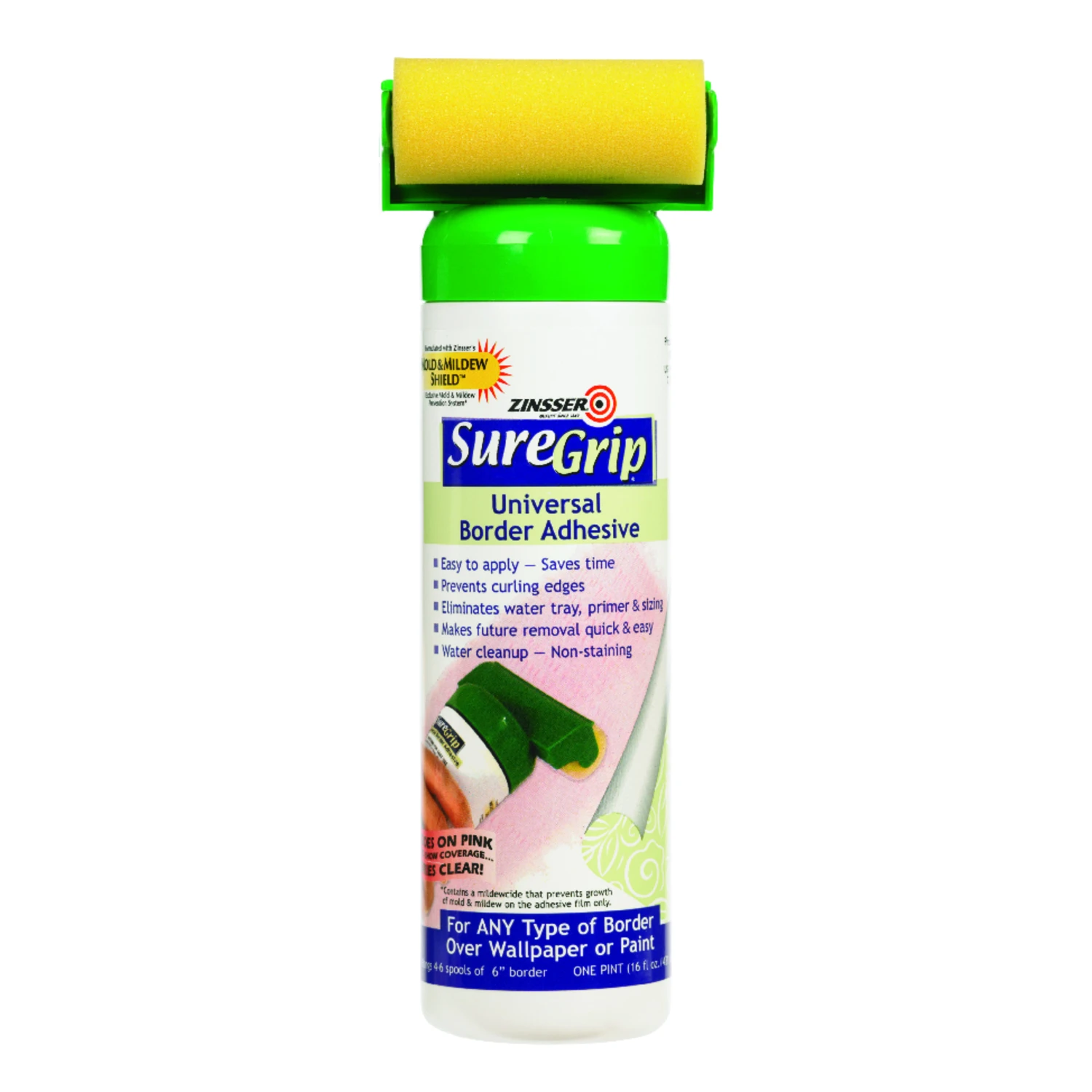Suregrip Universal Border & Wallcovering Adhesive, 16 Oz. High Strength