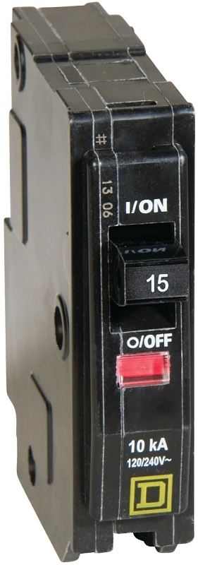 Qo 15 Amp Single-pole Circuit Breaker With Visi-trip Indicator