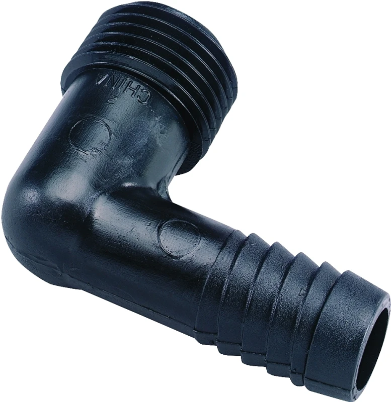 1/2 In. Mnpt X 1/2 In. Barbed High Impact Plastic Elbow Fitting