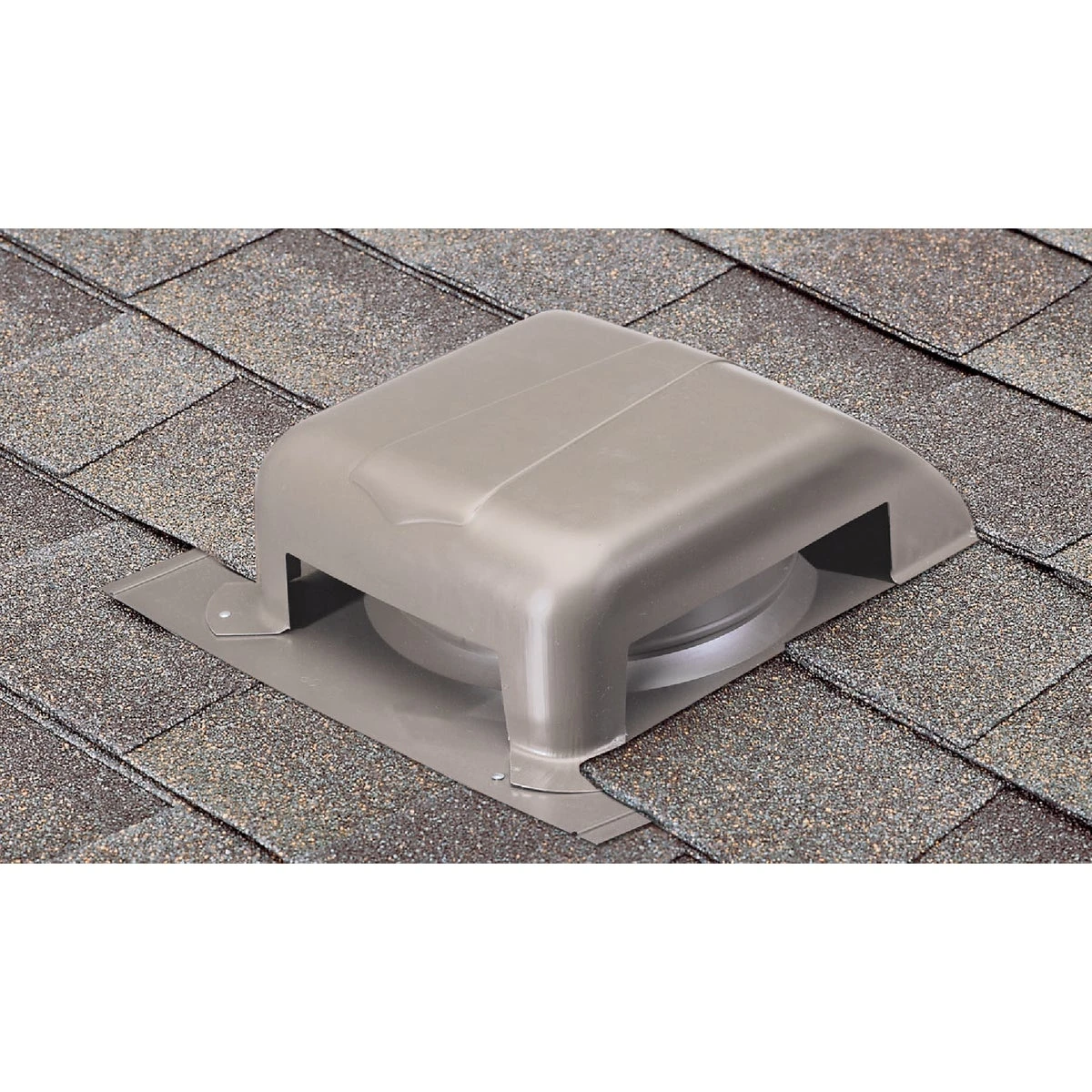 Airhawk 40 In. Weatherwood Galvanized Steel Slant Back Roof Vent With 7-1/2 In. Opening