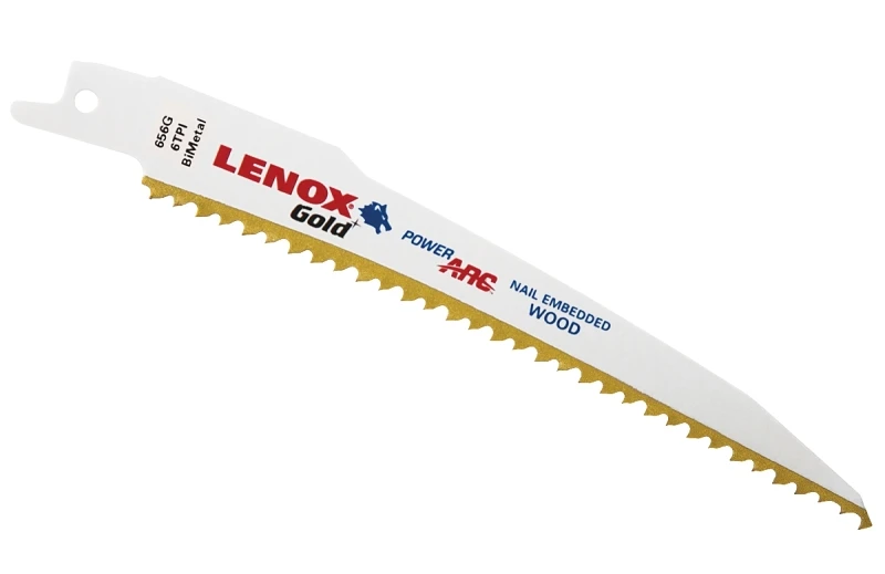 Gold 5-Pk., 6-In. 6-TPI Reciprocating Saw Blades