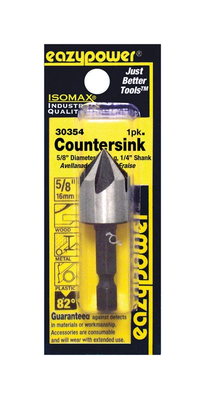 Isomax 5/8 In. Tool Steel Countersink Bit With 1/4 In. Hex Shank