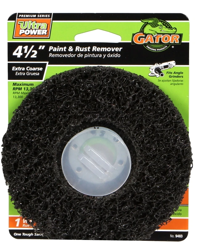 Paint & Rust Strip Kit, Silicon Carbide, 60-Grit, 4.5 In.